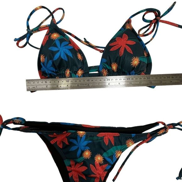 Floral Print Bikini Set - Picture 3 of 9